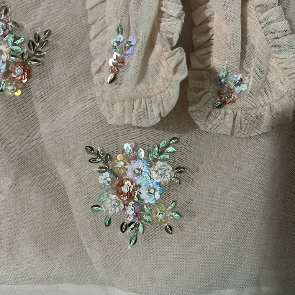 Needle & Thread Bow Embellished Crop Top - Picture 6 of 7